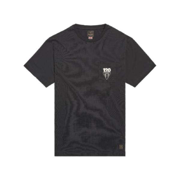 triumph 120 YEARS BLACK TEE