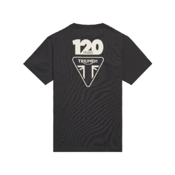 triumph 120 YEARS BLACK TEE