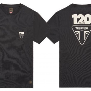 triumph 120 YEARS BLACK TEE