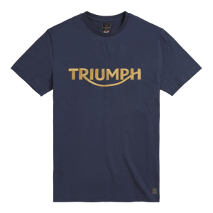 Triumph Bamburgh Embroidered Logo Navy Blue T- Shirt