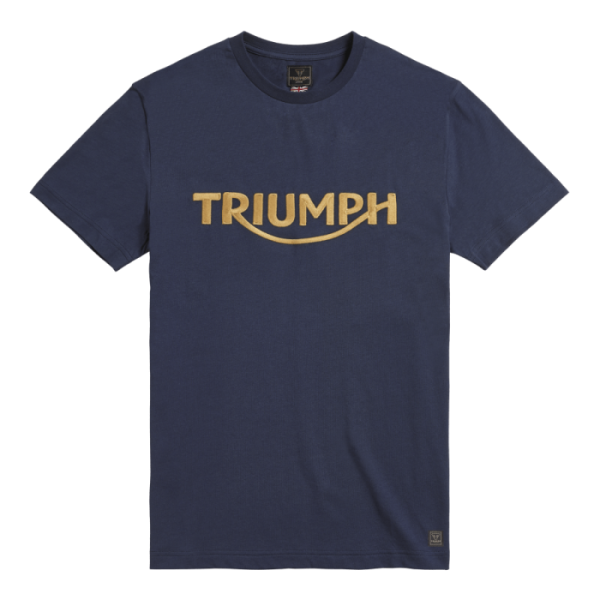 Triumph Bamburgh Embroidered Logo Navy Blue T- Shirt