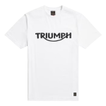 BAMBURGH EMBROIDERED LOGO WHITE T-SHIRT