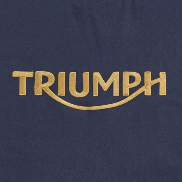 Triumph Bamburgh Embroidered Logo Navy Blue T- Shirt